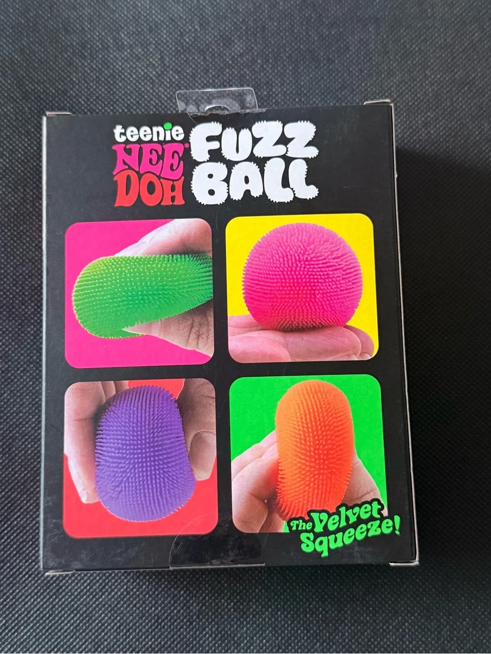 NEW Teenie NeeDoh Fuzz Ball 4-Pack Velvet Squeeze Schylling Sealed Viral